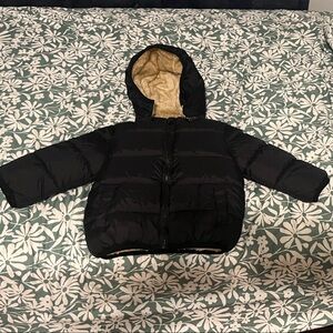 Cozy Black Hooded Puffer Jacket for Kids